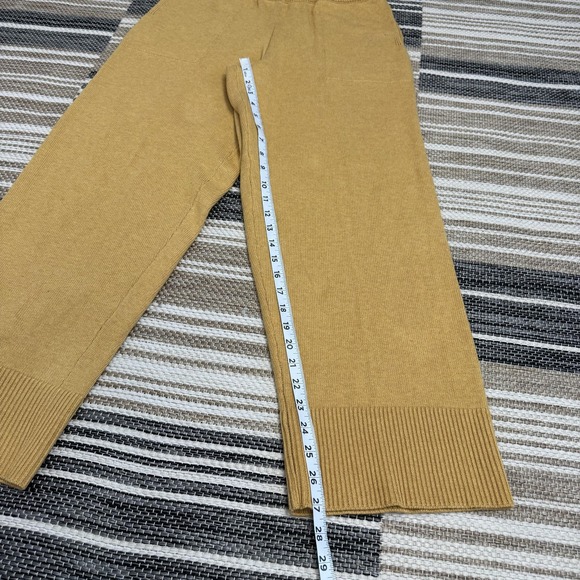 Free People FP‎ Beach Solar Sweater Pants Set Women's 2 Piece Knit Gold Heather - Picture 15 of 16